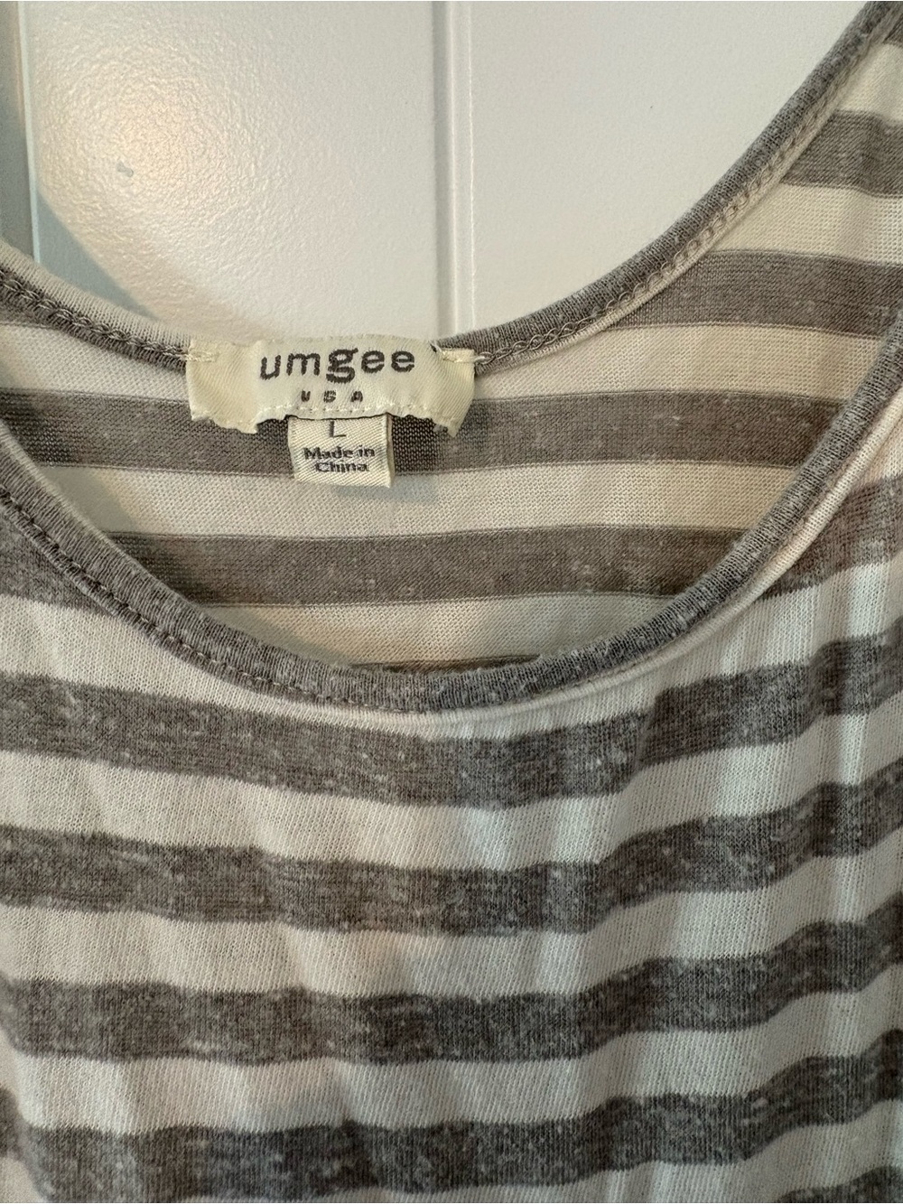 UMGEE Striped Ombré Swim Coverup Maxi Dress with Tassel Hem - Picture 3 of 6